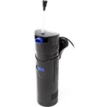 Filtro Interno SunSun CUP-807 4 en 1 para Acuario 700 l/h con Bomba, Clarificador UVC de 7 W, Tubo de Oxígeno y Esponja Filtrante