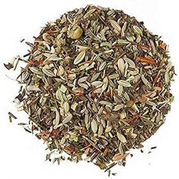 Aromas de Té, Infusión Rooibos Zen, Contiene Hinojo, Anís, Honeybush Verde, Manzanilla, Cártamo y Anís, Sin Aditivos, Sin Teína, Propiedades Digestivas y Diuréticas, 50 gr.