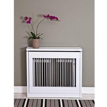 TopKit | Cubreradiador Cristian 3090 |90 cm de Ancho|Cubreradiador Mediano|Diseño Elegante| Blanco