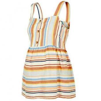 MAMALICIOUS Mlaprilia S/l Woven Top A. Camiseta, Rayas: Sésamo Multicolor, XL para Mujer