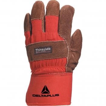 Delta Plus resistente fabricada en piel de vaca totalitarismo/guantes de trabajo - talla única