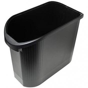 Exacompta Modern'line - Papelera, 26 l, color negro