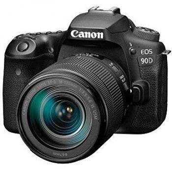 Canon EOS 90D [18-135 f3.5-5.6 IS USM Lens] DSLR Camera, Wi-Fi Enabled, International version - Black
