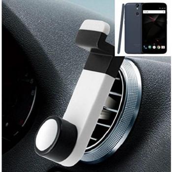 Smartphone universal Holder Holder / Car montaje / parabrisas para el Vernee Thor. blanco. Titular de teléfono de la rejilla de ventilación se puede utilizar con los teléfonos inteligentes y las tabletas de 5.2 cm - 9,4 cm de ancho. Titular Smartphone 