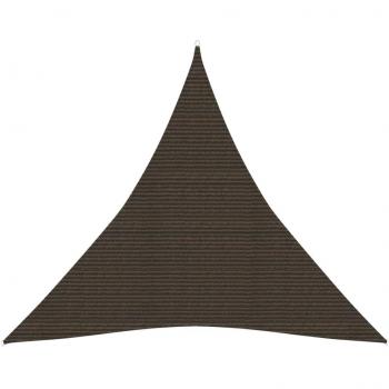 Toldo de vela marrón HDPE 160 g/m² 3x3x3 m