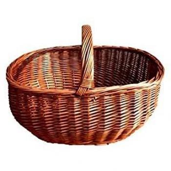 Cesta de Madera Portalegna Europa 42x31 cm, Altura 22 cm