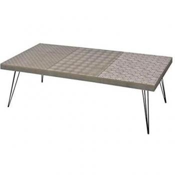 vidaXL Mesa de centro 120x60x38 cm gris