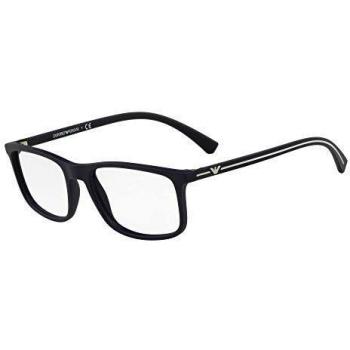 Emporio Armani 0EA3135 Monturas de Gafas, Blue Rubber, 55 para Hombre
