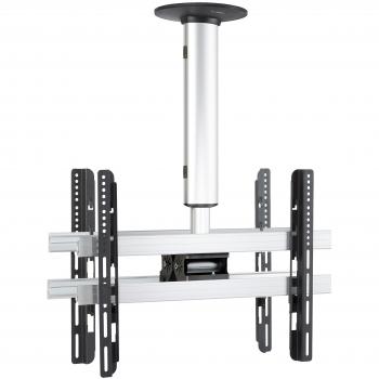 Soporte de Techo Universal VESA para TV CM4 Mini Doble (42-65 pulgadas, 60 kg) - Color Plata