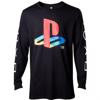 Playstation Classic Logo Manga larga Negro
