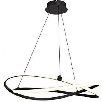 Lámpara colgante LED Infinity Marrón Oxidado 1 bombilla 50cm