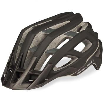Casco bicicleta Endura Single Track II, negro, M-L