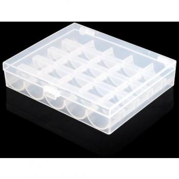 SODIAL(R) Caja Organizador Translucido Sellado para Bobina