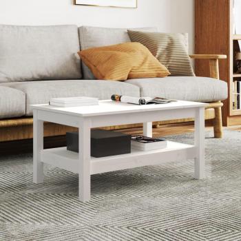 White Solid Pine Coffee Table 80x50x40 cm