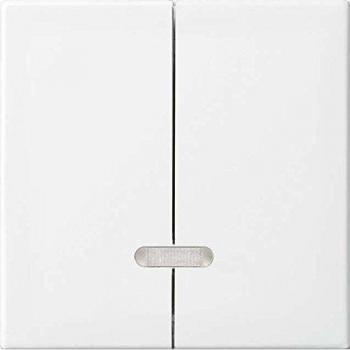 Busch-Jaeger Dual Dimmer Switch Control Panel Balance SI Alpine White 6545-914