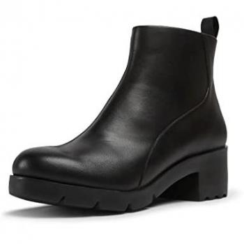 Botines Mujer Camper Wanda K400228 - Piel de Calidad, Tacón con cremallera, Color Negro, Talla 35 EU