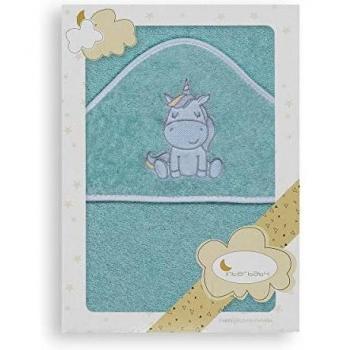 Interbaby 01188-03 - Capa de baño UNICORNIO verde, unisex