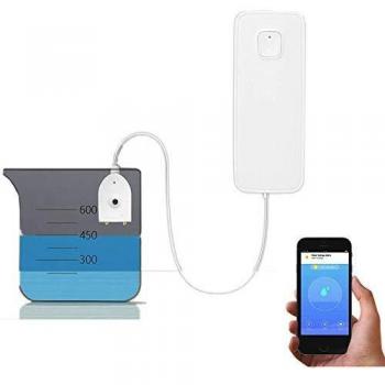 Alarma del sensor de nivel de agua inteligente para la señalización de agua WiFi, no necesita concentrador de costes, funciona con pilas, alertas de alarmas TUYA/Smart Life App
