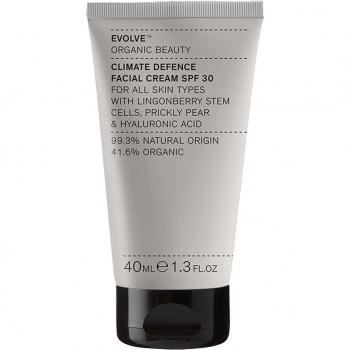 Evolve Organic Beauty - Crema facial Climate Defence SPF 30 Protección solar unisex 40 ml