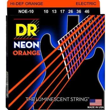 DR String NOE-10 Neon Orange Juego Cuerdas Eléctrica