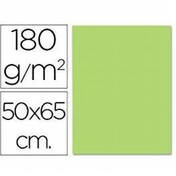 CARTULINA LIDERPAPEL 50X65 CM 180G/M2 VERDE HIERBA