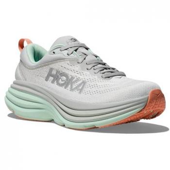 HOKA Women's Bondi 8 Grey Road Running Shoes Size 42(2/3)