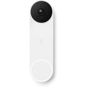 Google Nest Doorbell - Timbre de Video inalámbrico, Snow