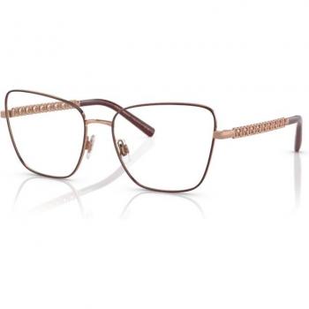 Dolce & Gabbana DG1346 (1333) Women's Butterfly Rose Gold/Matte Bordeaux Glasses