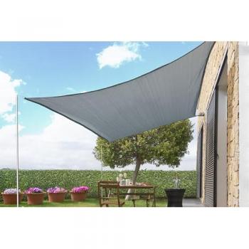 Toldo Vela de Sombra Rectangular 2 x 3 m Shazail InnovaGoods - Protección UV, Color Gris