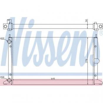 Radiador de refrigeración del motor NISSENS 63993 con alta eficiencia térmica