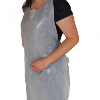 500 Piezas Pe - Delantales Martillado Gebblockt 75 X 140cm Plus Color: Blanco De