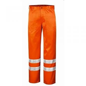 Texxor 4305 - Alta visibilidad pantalones quebec funciona pantalones con rayas reflectantes, 28, orange,