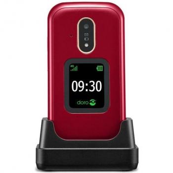 Teléfono móvil Doro 7080 Clam Red - White - 2.8 pulgadas - 4G - Rojo y Blanco