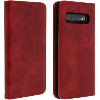 Funda cartera con función soporte para Samsung Galaxy S10 - Rojo