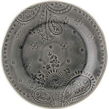Bloomingville Plato Rani, gris, cermico