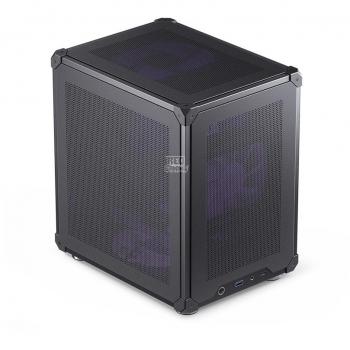 Caja Micro-Tower Jonsbo C6 Negra, Micro-ATX, Conectividad USB-C, Paneles Desmontables, Acero