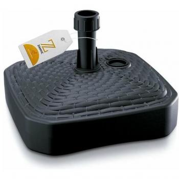 Base de sombrilla cuadrada de polietileno de 18 kg en color antracita