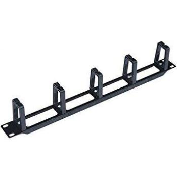 Panel de Guía de Cables WP 1U, Plástico Negro