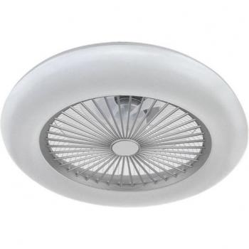 Ventilador de Techo LED 48W Plata DC 3600LM Ultra Silencioso con Mando a Distancia