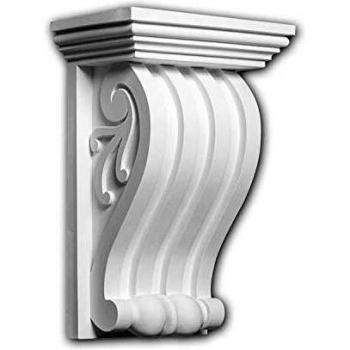 Ménsula Decorativa Estilo Iónico Blanca 119017 Profhome