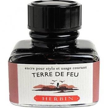 Herbin 13047T - Un flacon d'encre 30 ml pour stylo-plumes et stylos roller, Terre de feu