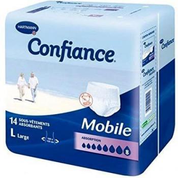 Culottes Absorbentes Confiance Mobile Talla L 14 Unidades Nivel 8