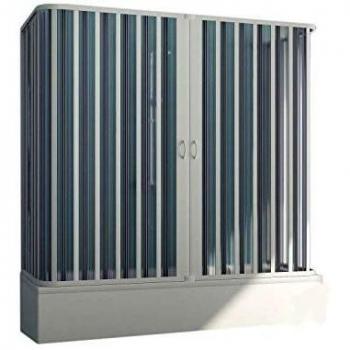 Mampara de bañera extensible 3 lados de PVC h 150 cm modelo Muse 70x170x70 cm