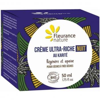 Fleurance Nature Crema de Noche Ultra Rica con Manteca de Karité Orgánica 50ml