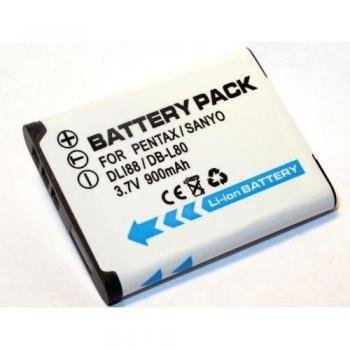 Maxsimafoto - Batería de repuesto para cámara digital Sanyo DB-L80, DBL80, DB L80AU, DB L80EX, DBL80AU, DBL80EX DB-L80AEX para Sanyo Xacti DMX-CG10, DMXCG10, VPC-CS1, VPCCS1, VPC-CS1EX, VPCCS1E; X, VPC-CS1EXP, VPCCS1EXP, VPC-CS1P, VPCCS1P, VPC-CG10, VPC