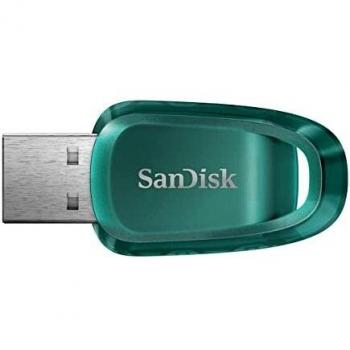 SanDisk Ultra Eco USB Flash Drive 128GB - USB 3.2 Gen 1, Green