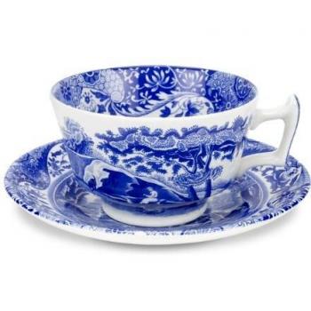 Spode - Taza de té y platillo italianos