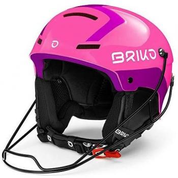 Briko Slalom France Shiny Pink - Casco de esquí, Color Morado, Color Rosa, tamaño 52