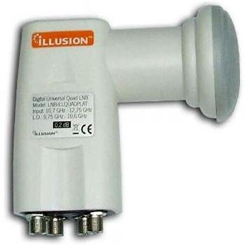 LNB Quad 0.2dB 4 Salidas (4 USUARIOS) Illusion