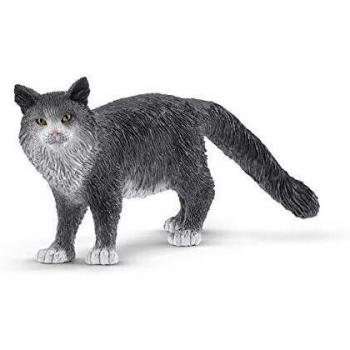 Schleich- Figura Gato Maine Coon, 4,10 cm.
